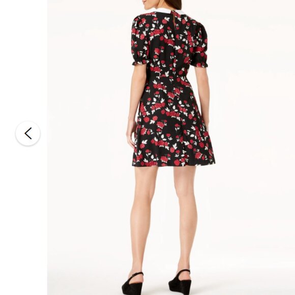 Maison Jules Womens |0| Floral Shift Dress w/Button-off Collar - Picture 2 of 9